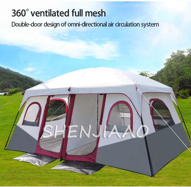 Cheap Goat Tents Outdoor Camping Tent With One Bedroom And One Living Room Single Layer Tent Is Waterproof And Can Accommodate More Than 8 People Tents 
